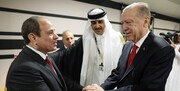 دیدار اردوغان و السیسی در حضور امیر قطر 