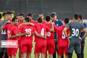 Coupe du monde 2022 :  quatrième séance d'entrainement de l'équipe nationale iranienne à Doha