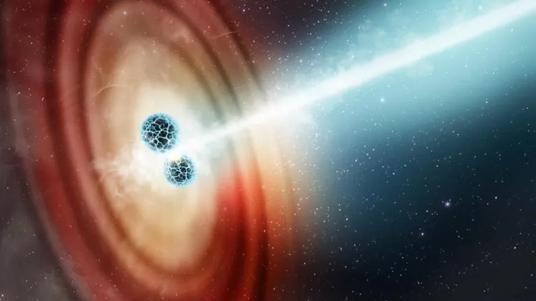 برخورد ۲ ستاره نوترونی بر پیکر فضا لرزه افکند + فیلم