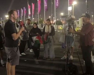 جام جهانی قطر؛ "اسرائیلی برو بیرون" + فیلم