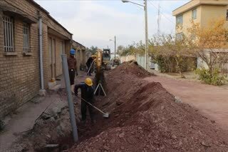 شبکه جمع آوری فاضلاب شهر نهاوند ۵۰ درصد پیشرفت فیزیکی دارد