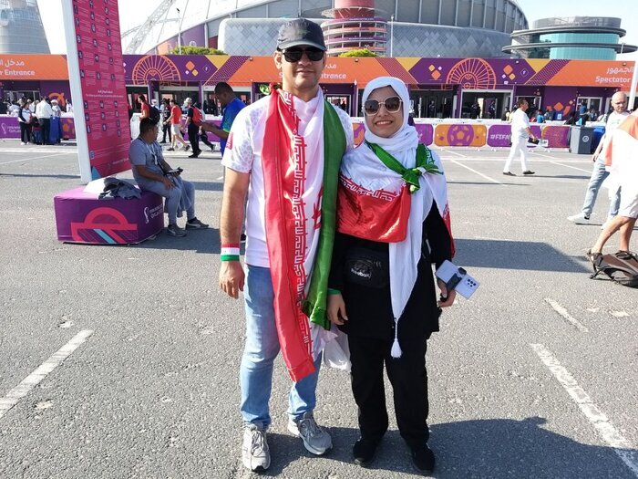 Mondial 2022: les supporters de l’équipe d’Iran avant le début de la rencontre devant l’Angleterre  