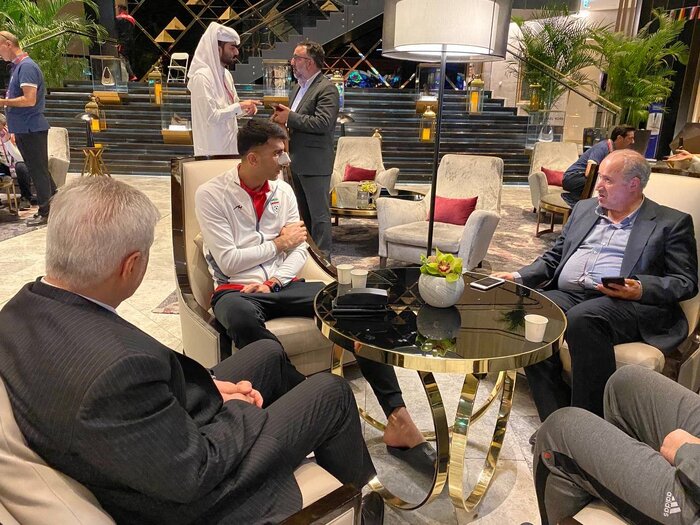 عیات وزیر ورزش و رئیس فدراسیون فوتبال از بیرانوند