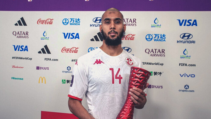 همتیمی «زاهدی» بهترین بازیکن دیدار تونس و دانمارک شد