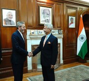 دیدار علی باقری با وزیر امور خارجه هند