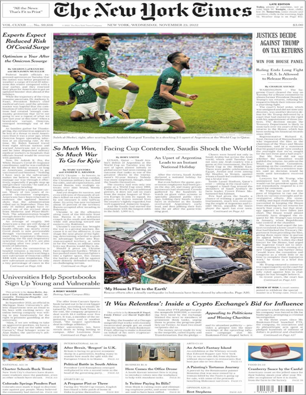 عناوین روزنامه های مطرح جهان؛ موج اعتصاب ها در آستانه کریسمس در انگلیس