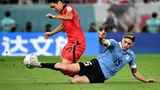 والورده بهترین بازیکن دیدار اروگوئه مقابل کره لقب گرفت
