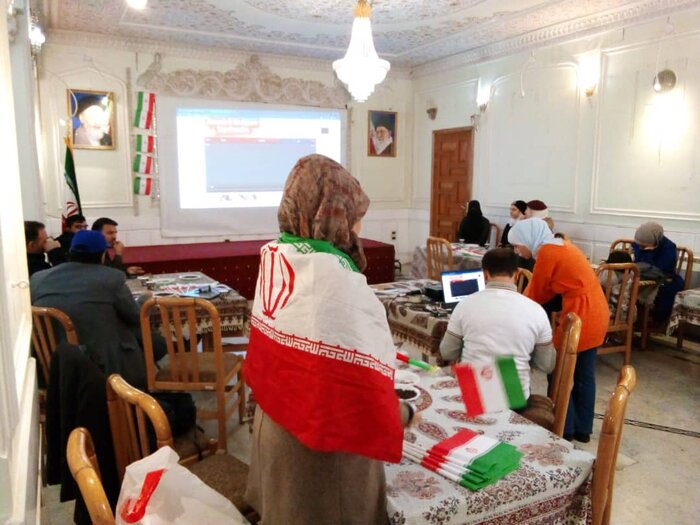 شادمانی ایرانیان مقیم دمشق از پیروزی تیم فوتبال ایران در مقابل ولز