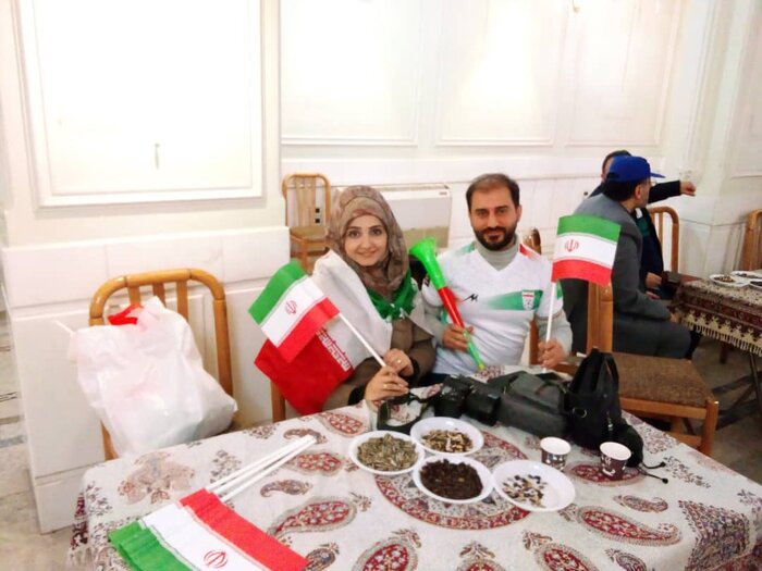 شادمانی ایرانیان مقیم دمشق از پیروزی تیم فوتبال ایران در مقابل ولز