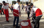دانش آموزان البرز مقابله با زلزله را تمرین کردند