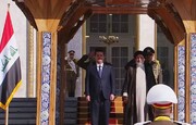 Der Premierminister des Irak wird offiziell von Ayatollah Raisi begrüßt