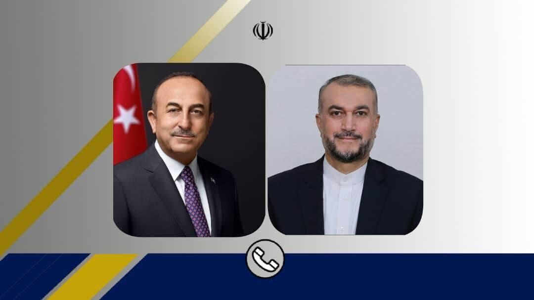 ایران اور ترکی کے وزرائے خارجہ کا ترکی اور شام کی سرحدوں میں کشیدگی میں اضافے پر تبادلہ خیال
