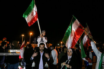 En images ; l'équipe nationale de football de retour en Iran