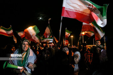 En images ; l'équipe nationale de football de retour en Iran