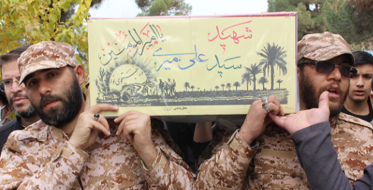 پیکر مطهر شهیدان میرزایی و میری در بهشت زهرا(س) تشییع شد