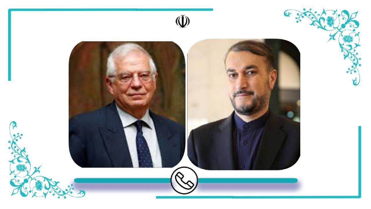 Amir Abdollahian und Borrell erörtern den aktuellen Stand des Verhandlungsprozesses zur Aufhebung der Sanktionen