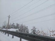 بارش برف زمستانی چهارمحال و بختیاری را فرا گرفت