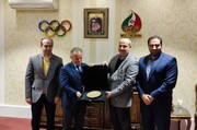 دیدار رئیس فدراسیون جهانی بدنسازی با دبیرکل کمیته ملی المپیک