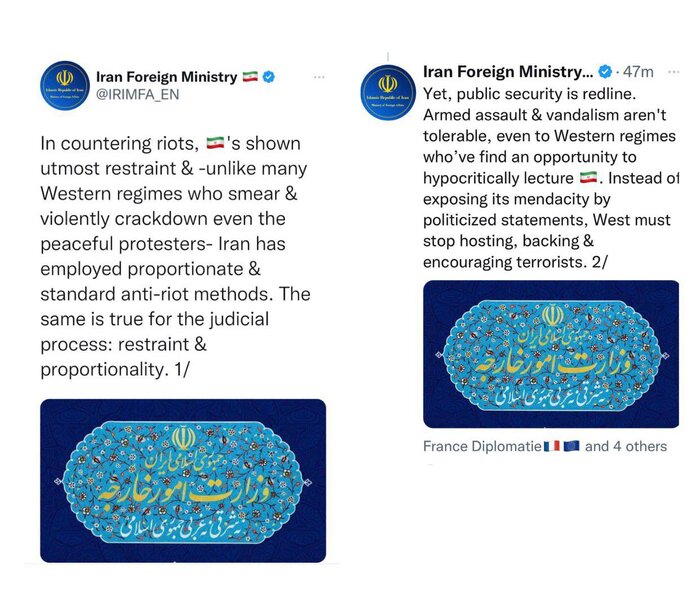 Téhéran exhorte l'Occident à cesser d'héberger, de soutenir et d'encourager les terroristes