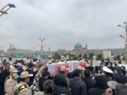 پیکر "معین قدمیاری "مرزبان شهید در مشهد تشییع شد
