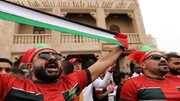 طنین فریاد «فلسطین فلسطین» توسط هواداران تیم ملی مغرب در دوحه