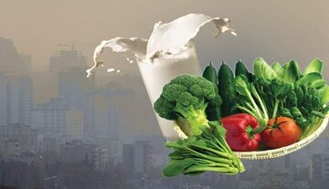 مواد غذایی مفید هنگام آلودگی هوا کدامند؟