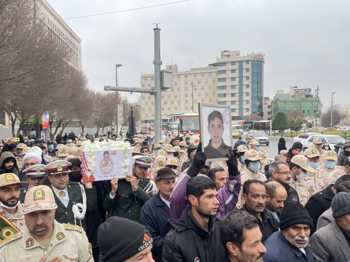 پیکر یک مرزبان شهید در مشهد تشییع شد