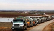 نیروهای آمریکا ۶۰ کامیون و تانکر نفت و گندم سوریه را به سرقت بردند
