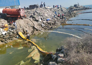 انتشار آلودگی نفتی در ۶ کیلومتر نوار ساحلی بندرعباس 
