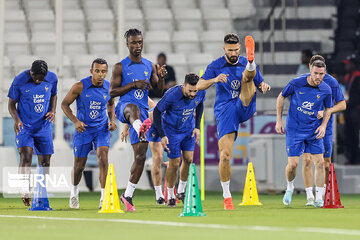 Coupe du monde 2022 : l'entraînement de l'équipe de France de football