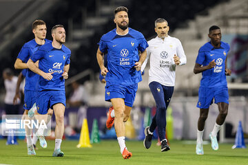 Coupe du monde 2022 : l'entraînement de l'équipe de France de football
