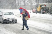 ادامه بارش برف در همدان / رانندگان از سفرهای غیرضرور پرهیز کنند