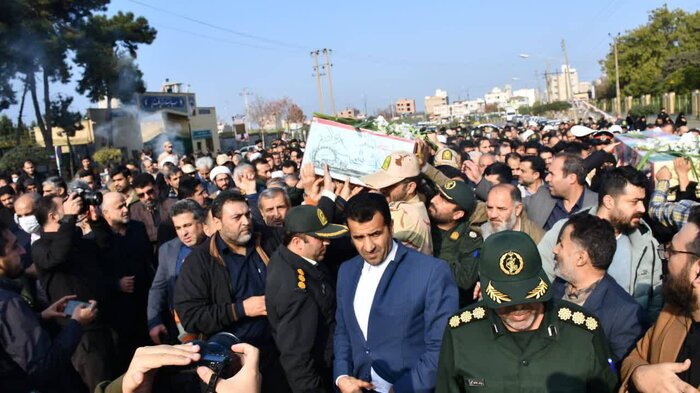 پیکر ۲ شهید گمنام دوران دفاع مقدس در گرگان تشییع شد