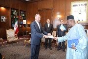 Iran's FM receives copy of credential of newly-appointed Malian envoy