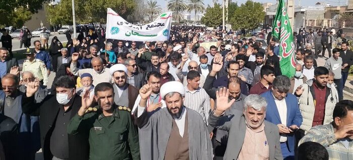 استقبال باشکوه مردم دیلم از پیکر شهید گمنام