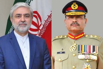 فرمانده ارتش پاکستان بر توسعه همکاری‌ها با ایران تاکید کرد