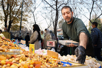 Iranian people preparing for Yalda night