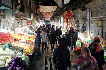 Iranian people preparing for Yalda night