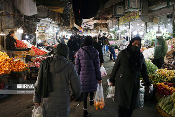 Iranian people preparing for Yalda night