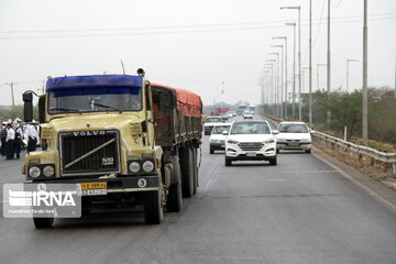 تردد کامیون در راه‌های خلخال - گیلان برای تعطیلات نوروز ممنوع شد