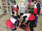 آموزش و مانور زلزله در بیش از ۷۰ مدرسه شاهرود انجام شد