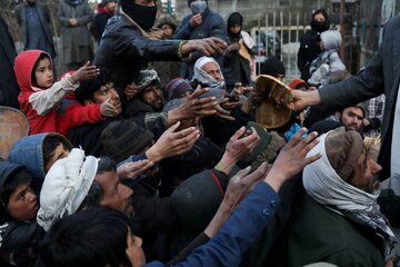 گرسنگی شدید گریبان افغان‌ها را گرفته است