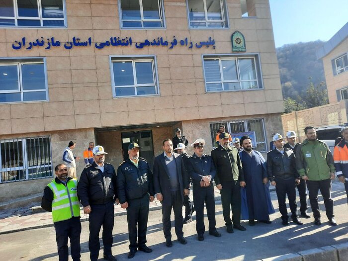 پاسگاه پلیس راه آزاده راه تهران - شمال در چالوس به بهره برداری رسید 