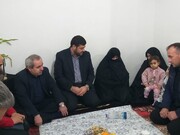 رئیس جمعیت هلال احمر با خانواده امدادگر جان‌باخته اردبیلی دیدار کرد