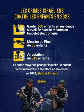 Crimes israéliens contre les enfants en 2022