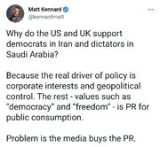 دلایل حمایت آمریکا از عربستان به روایت خبرنگار انگلیسی