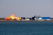 Iranian Navy drones successfully destroy simulated targets