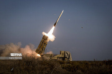 Iran Army fires Khordad 15 air defense system during drills