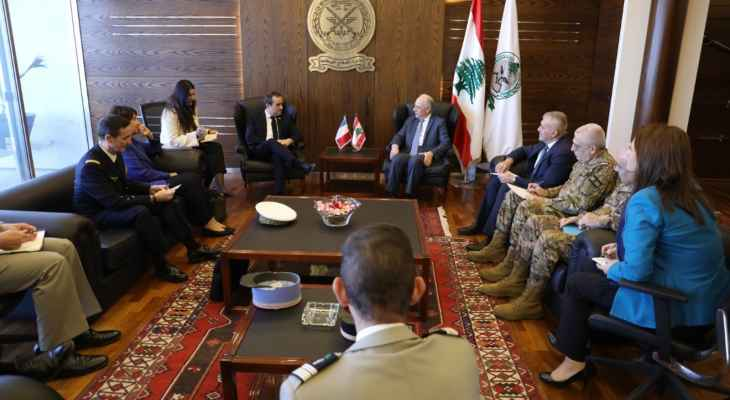 دیدار وزیر دفاع فرانسه با نبیه بری و رهبران نظامی لبنان