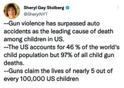 امریکی بچوں کی 97 فیصد اموات کی وجہ آتشیں اسلحہ ہے